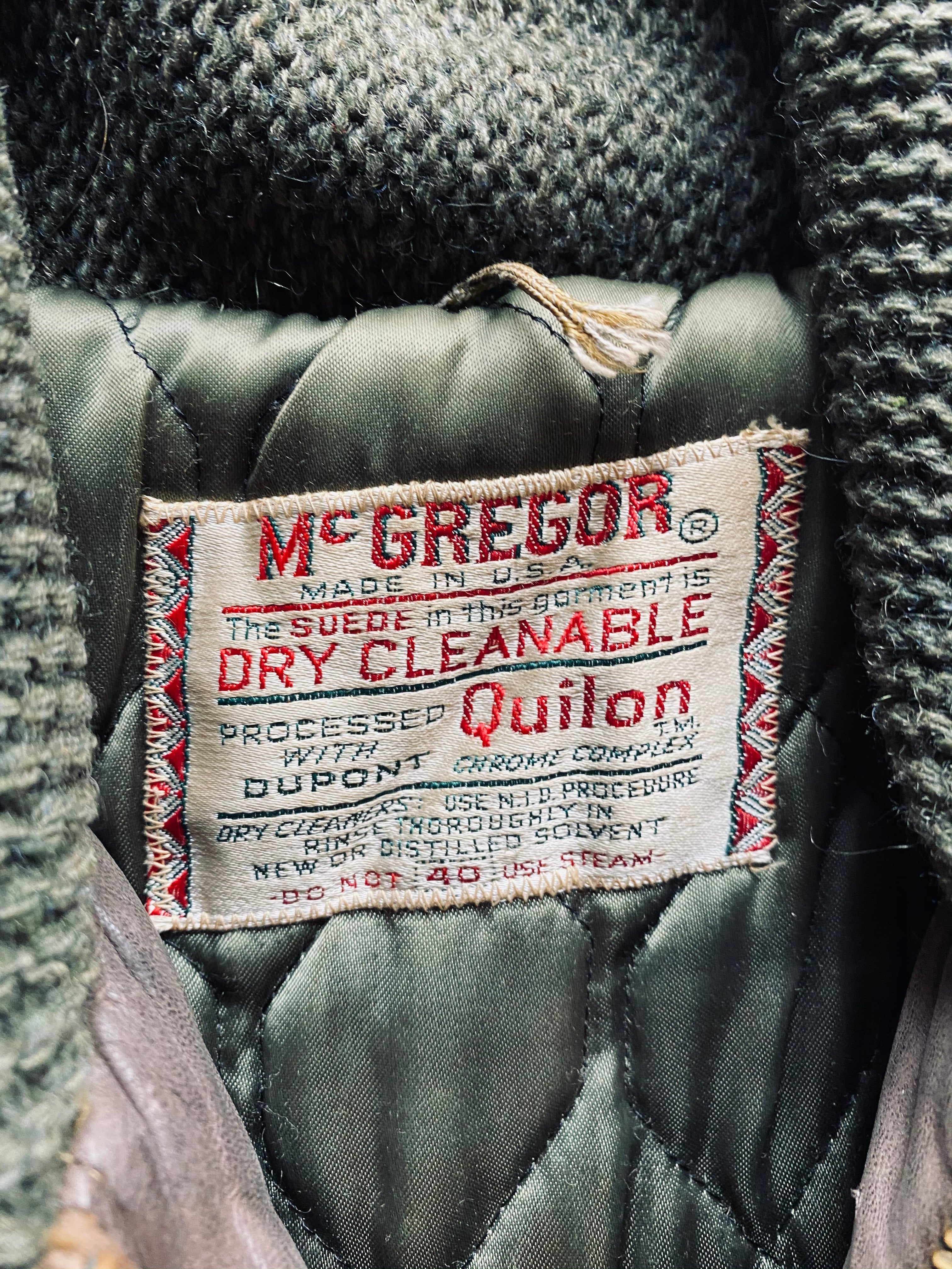 1960s McGregor Knit & Suede Jacket