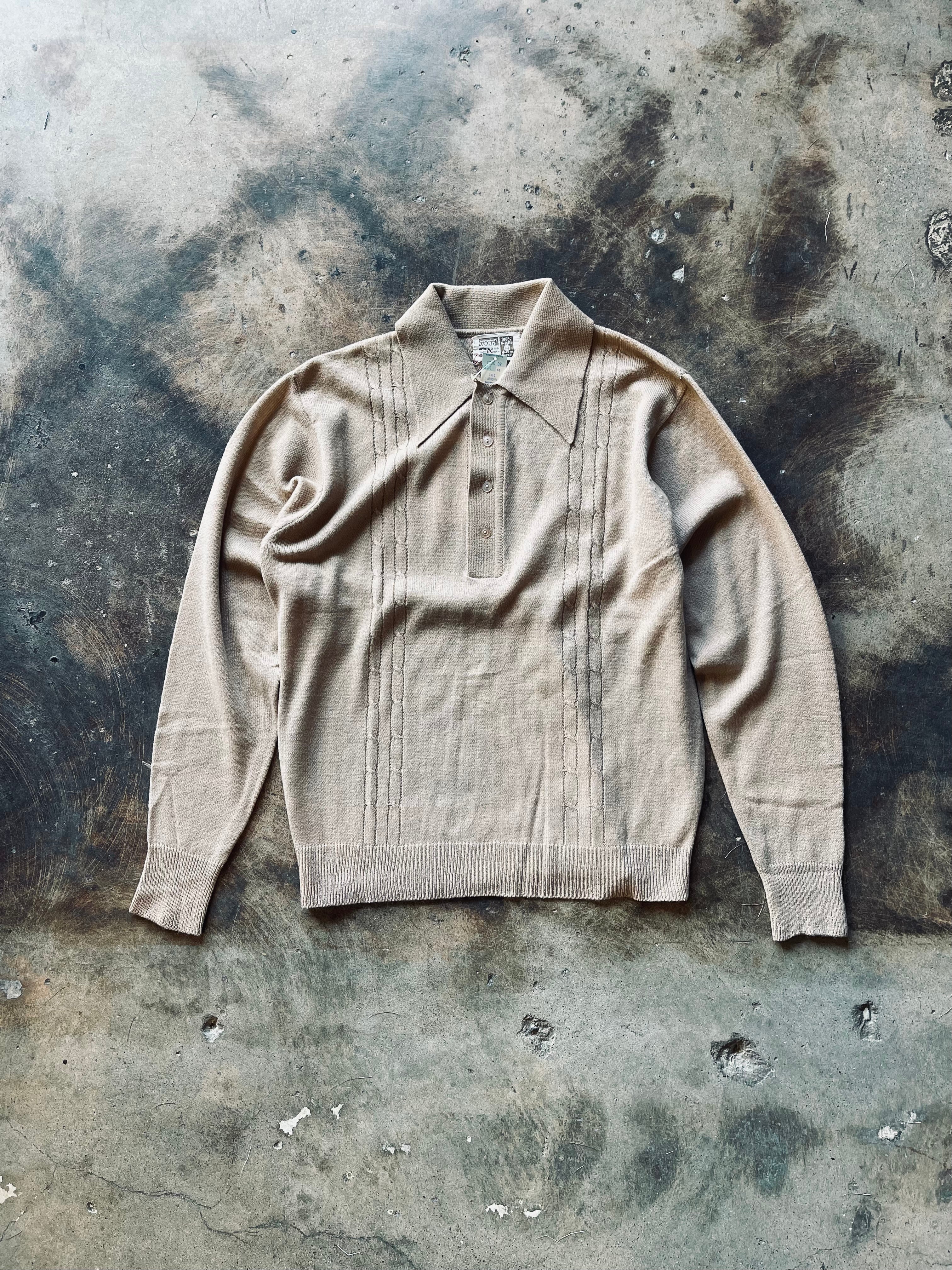 1970’s Montgomery Ward Knit Polo Sweater | Medium