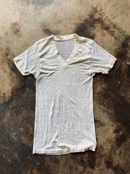 1950s V-Neck Blank Tee