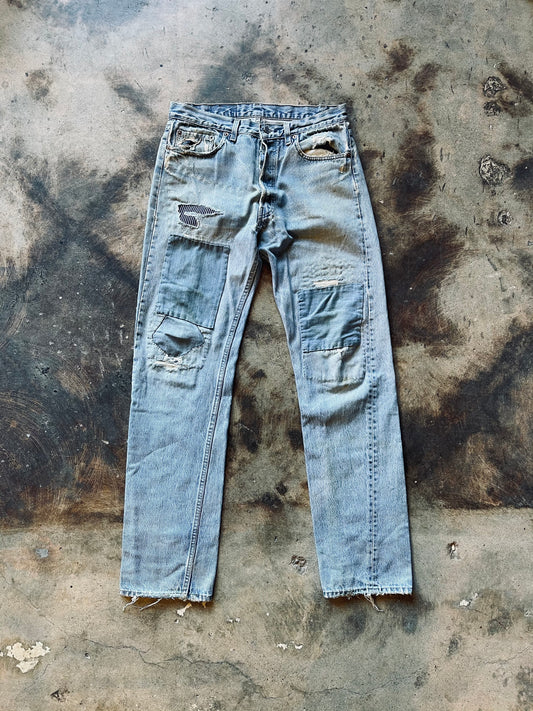 1980s Levi’s 501 Thrashed & Mended | 33X34