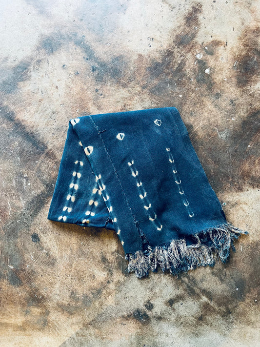 Vintage Indigo Mud Cloth