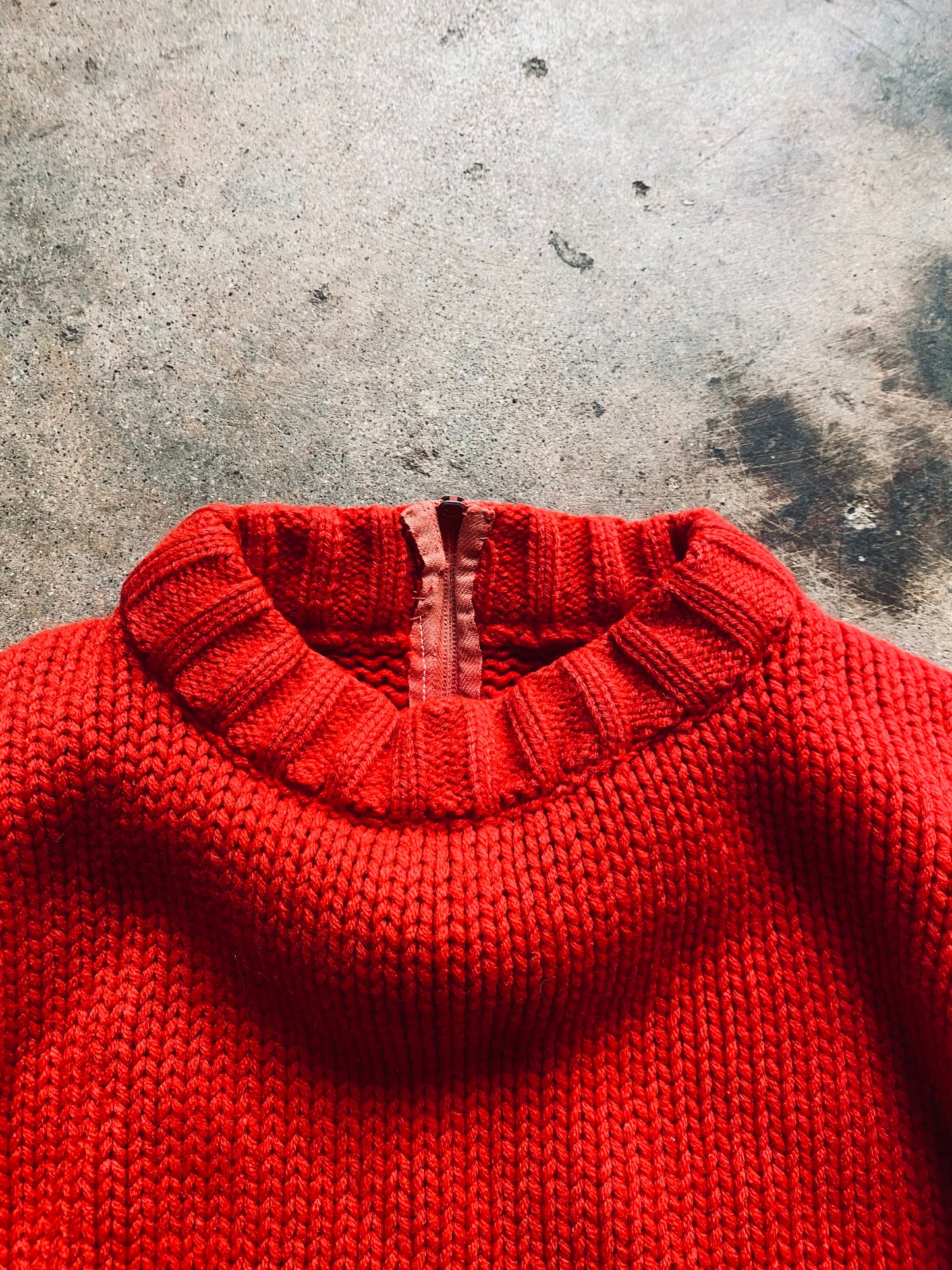 1980s Pocket Knit Sweater | Medium