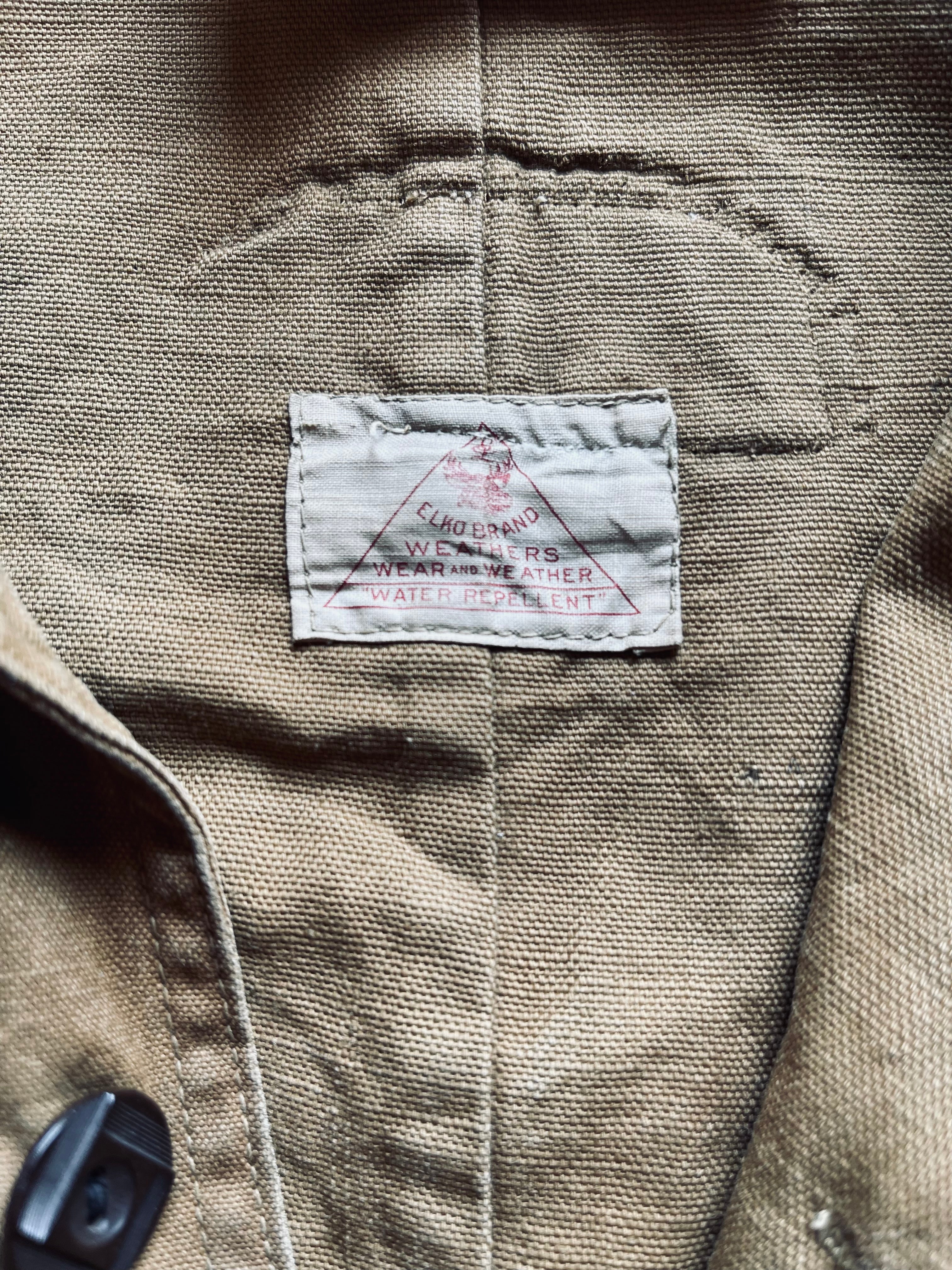 1940’s Elko Brand Water Repellent Canvas Jacket | X-Large