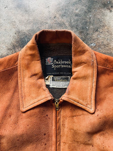 1970s Oakbrook Sportswear Leather Jacket | Large