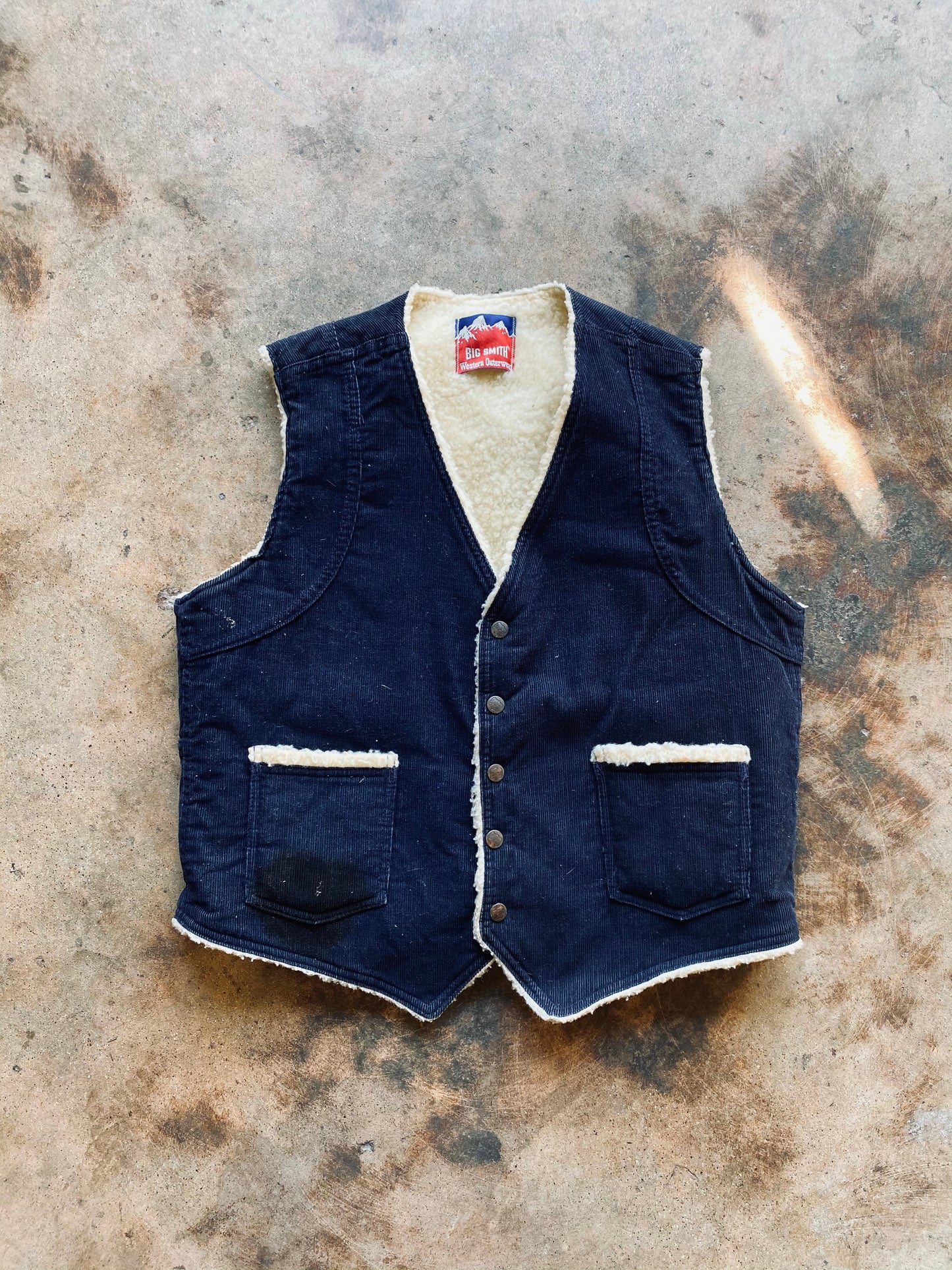 1980s Big Smith Corduroy Vest | Large