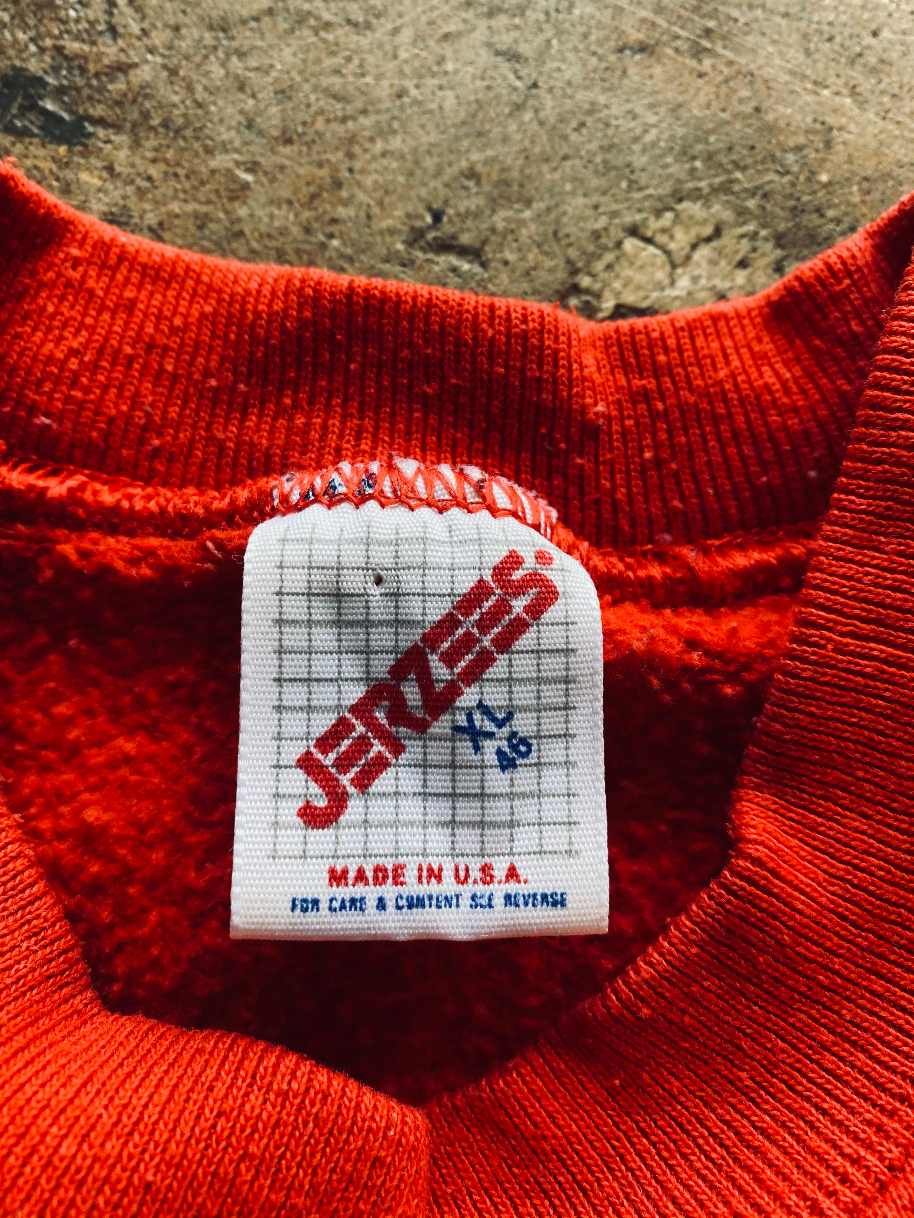 1980s Jerzees Raglan Sleeve Pullover Sweatshirt