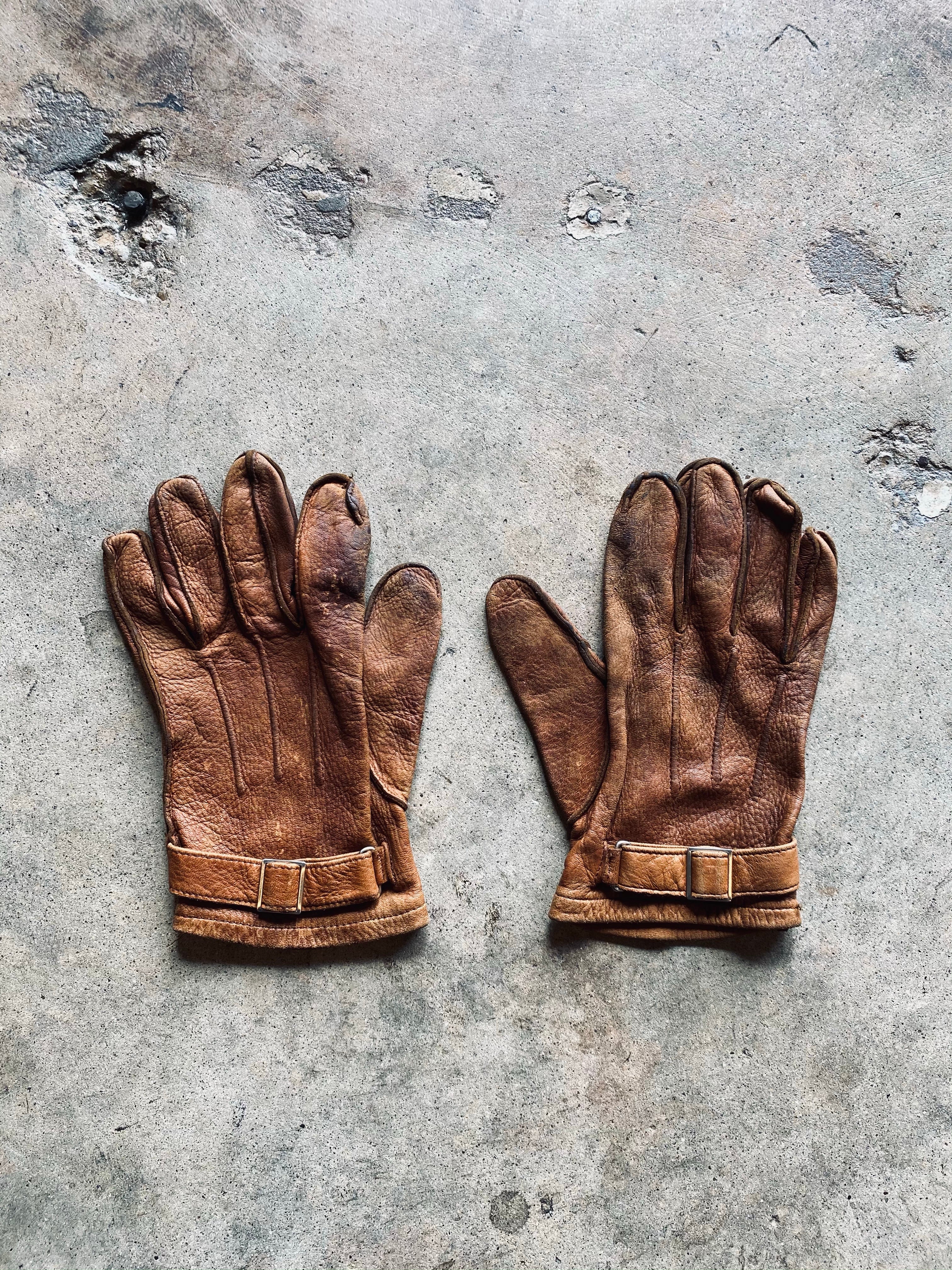 Vintage Daniel Hays Deerskin Work Gloves