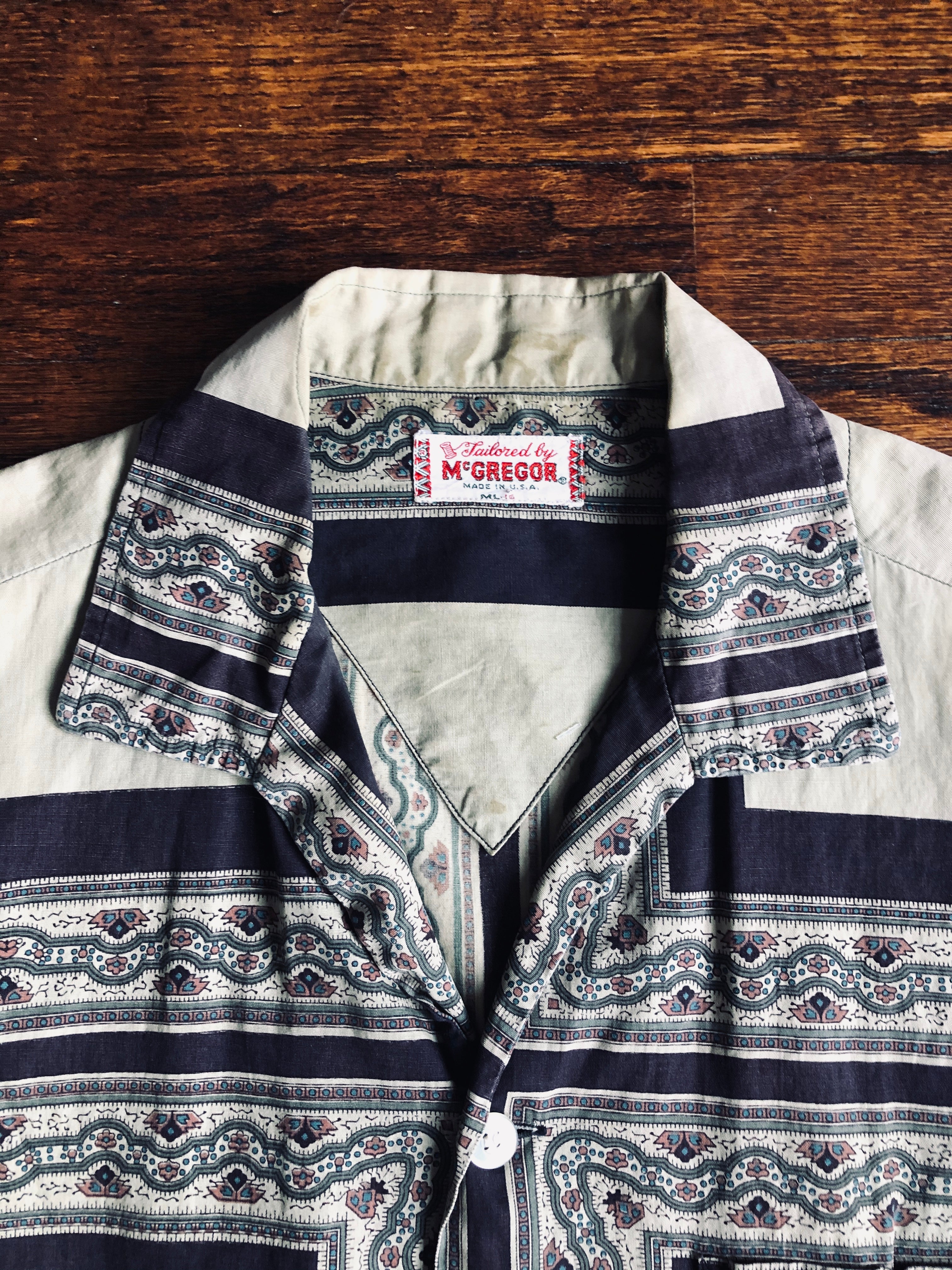 1960’s McGregor Geometric Print Shirt