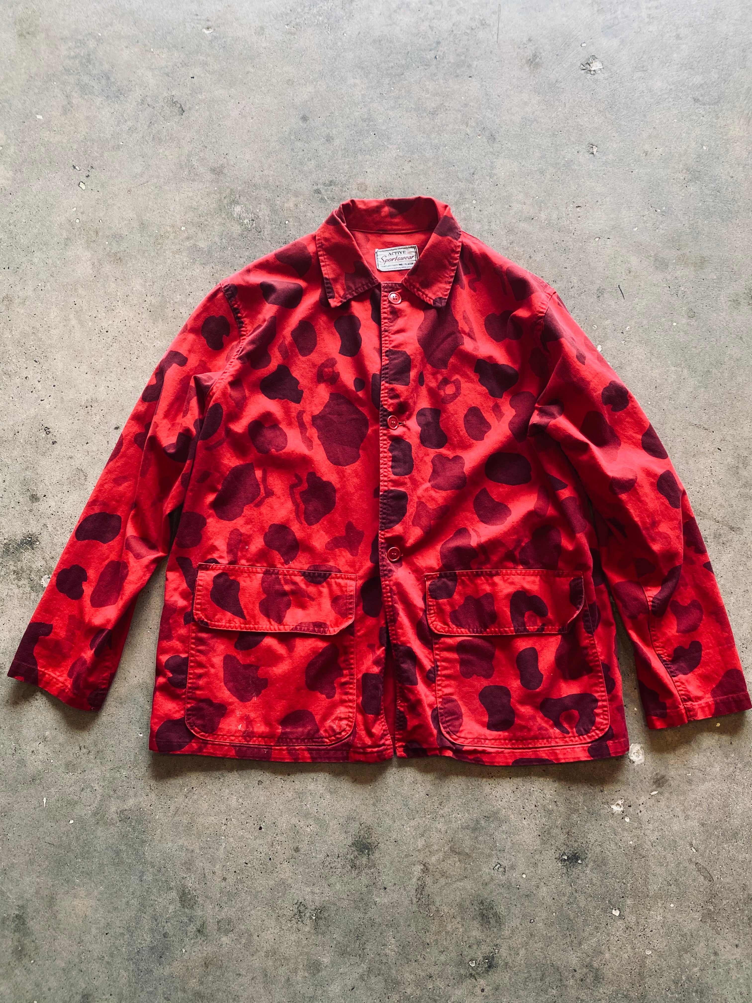 1970s Active Sportswear Camouflage Jacket