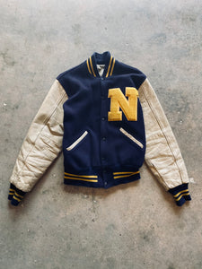 Navy Varsity Jacket 