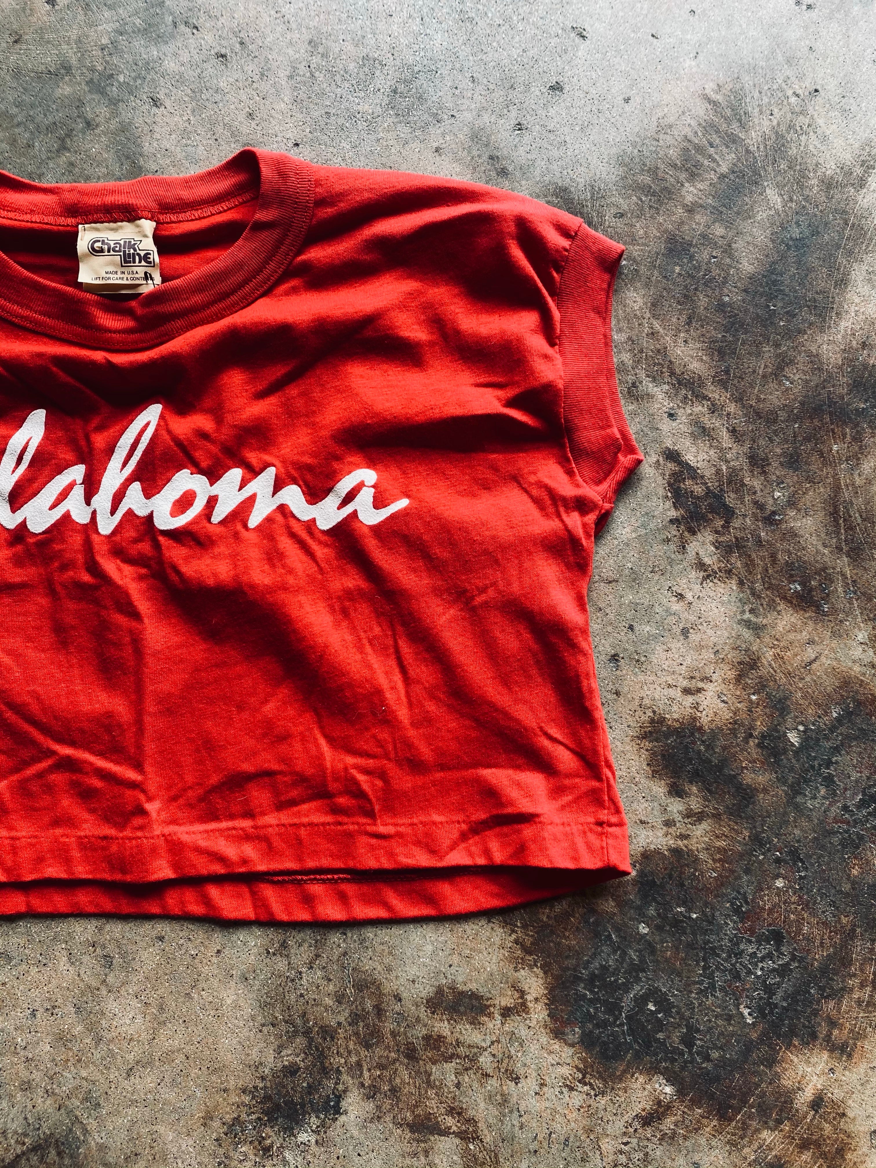 1980s Chalk Line Oklahoma  Cropped Tee