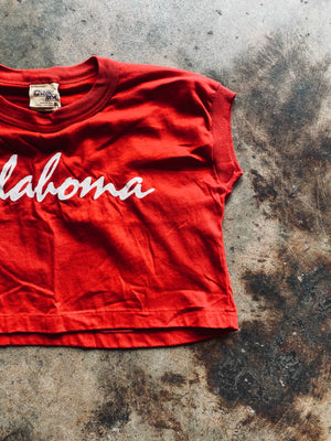 1980s Chalk Line Oklahoma  Cropped Tee