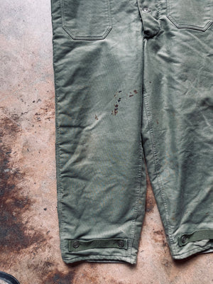 WWII Era U.S.N. Deck Overalls | Large