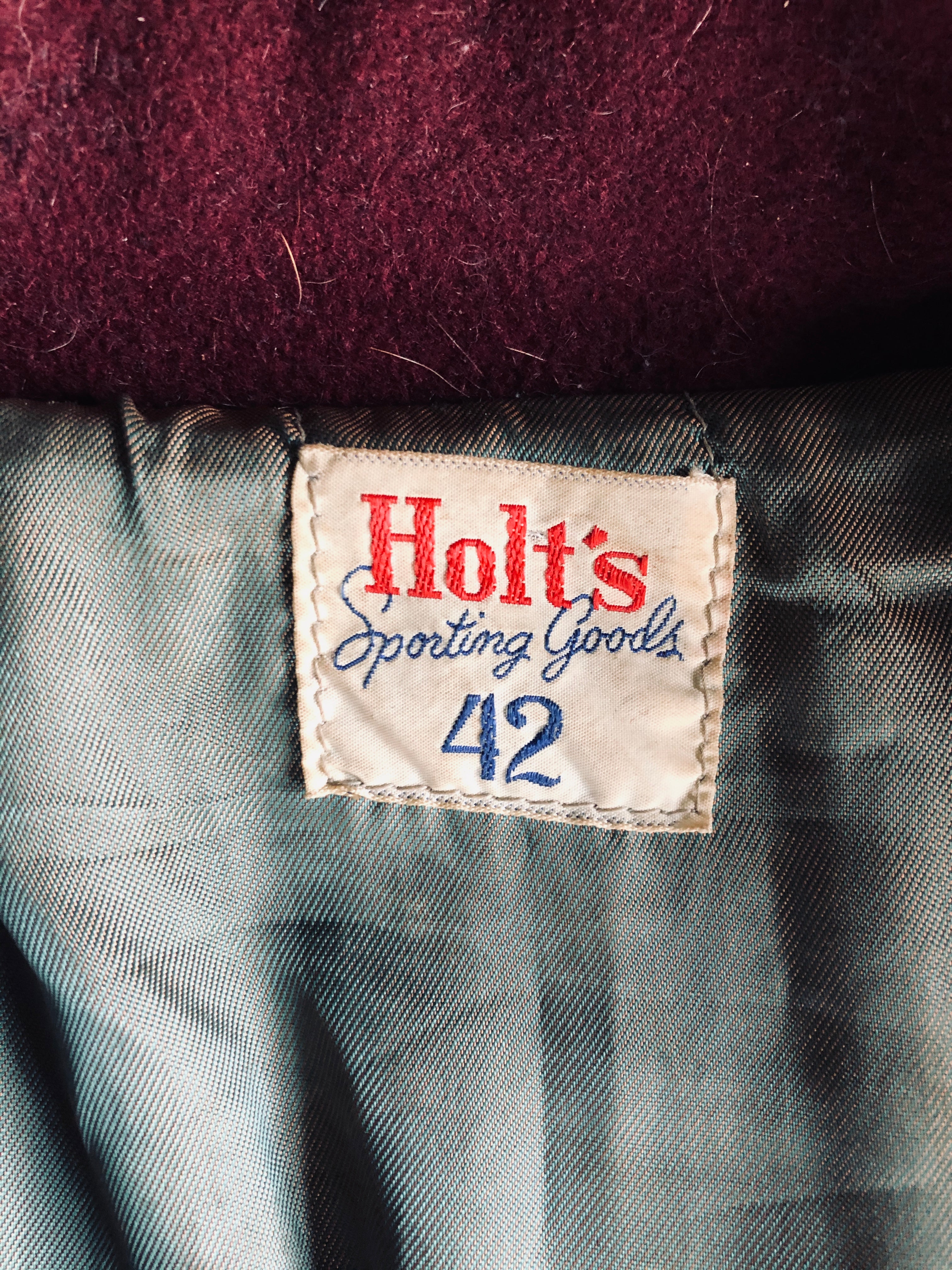 1970’s Holt’s Sporting Goods Varsity Jacket