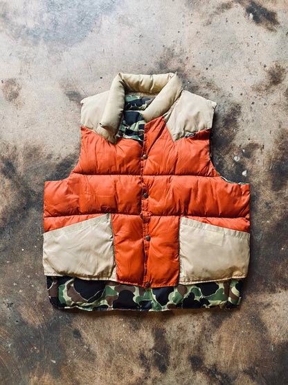 70s Redhead Reversible Quilted Vest