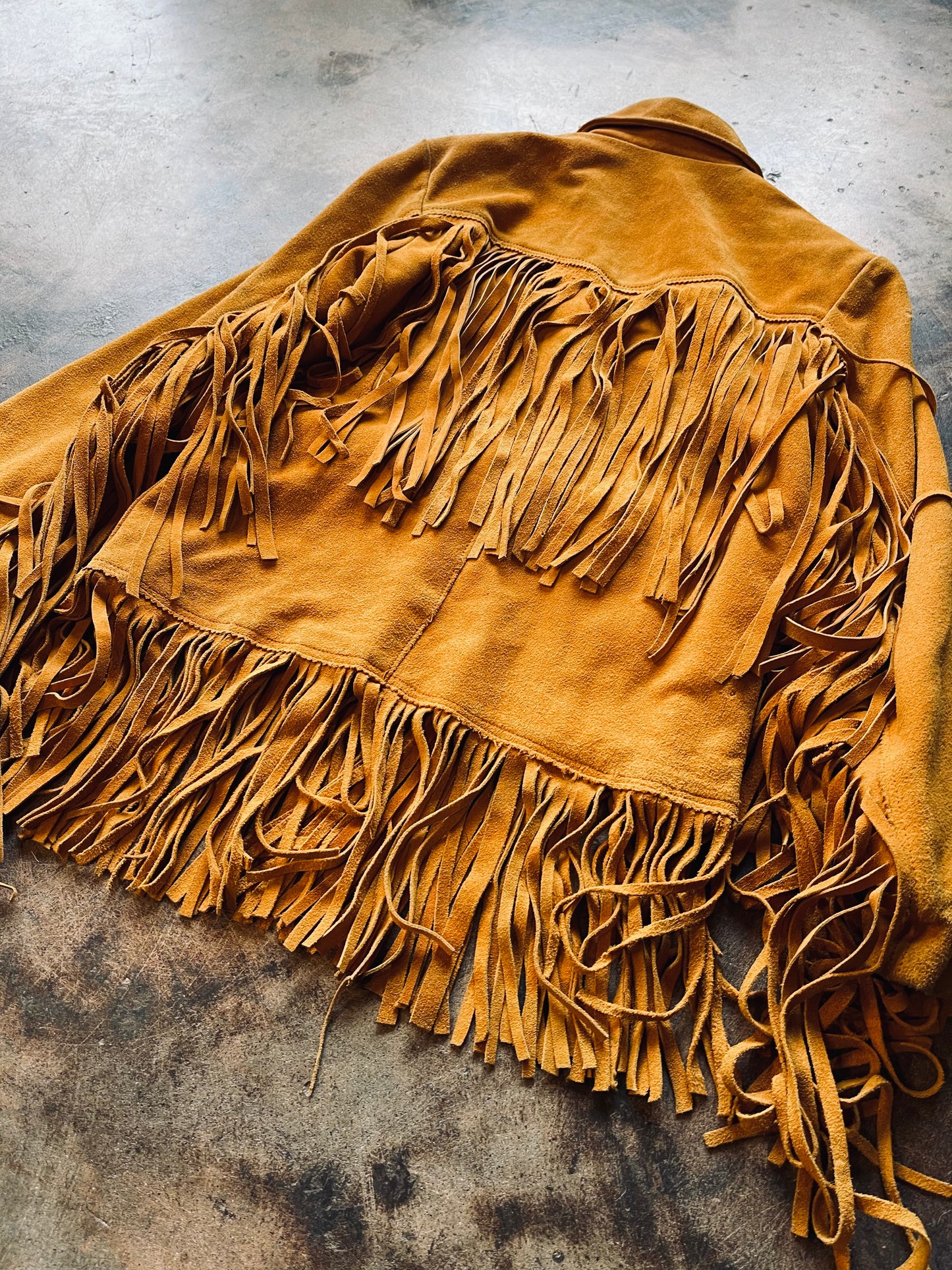 1970s Western Style Fringe Coat