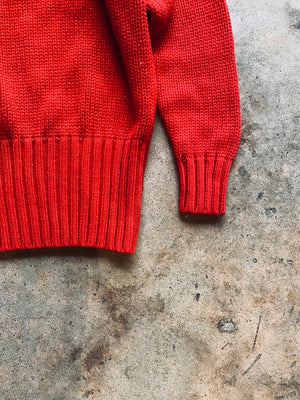 1980s Pocket Knit Sweater | Medium