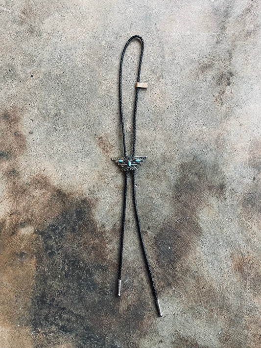 Vintage Bell Trading Post Thunderbird Bolo Tie