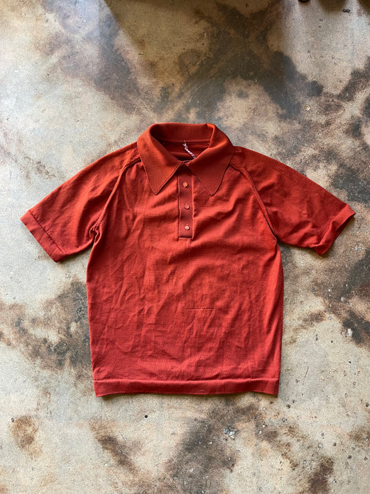 1970’s Raglan Sleeve Knit Polo | Medium