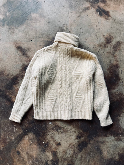 1980’s Pendleton Fisherman Turtleneck Sweater | Large