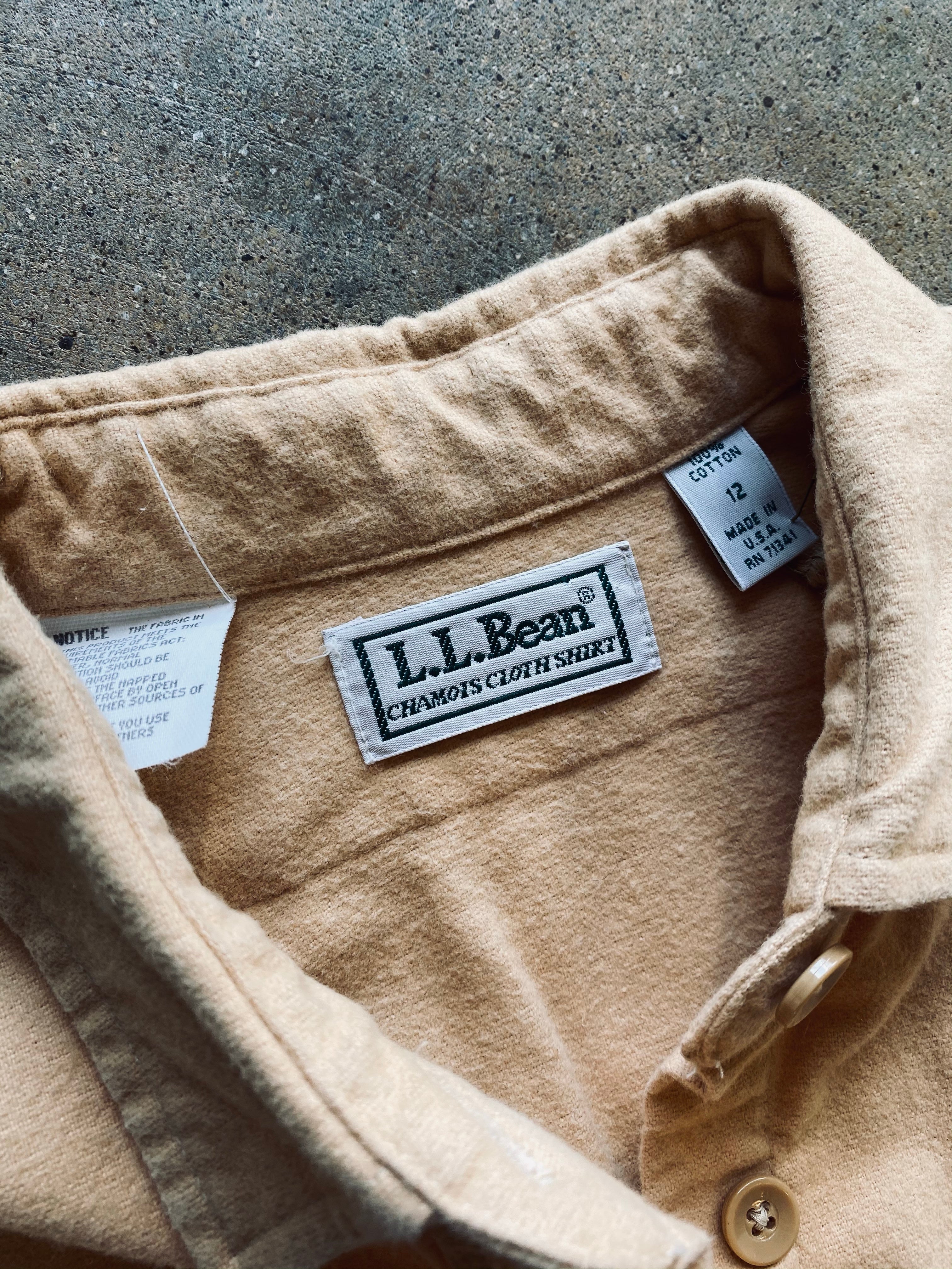 1990s L.L. Bean Chamois Cloth Shirt