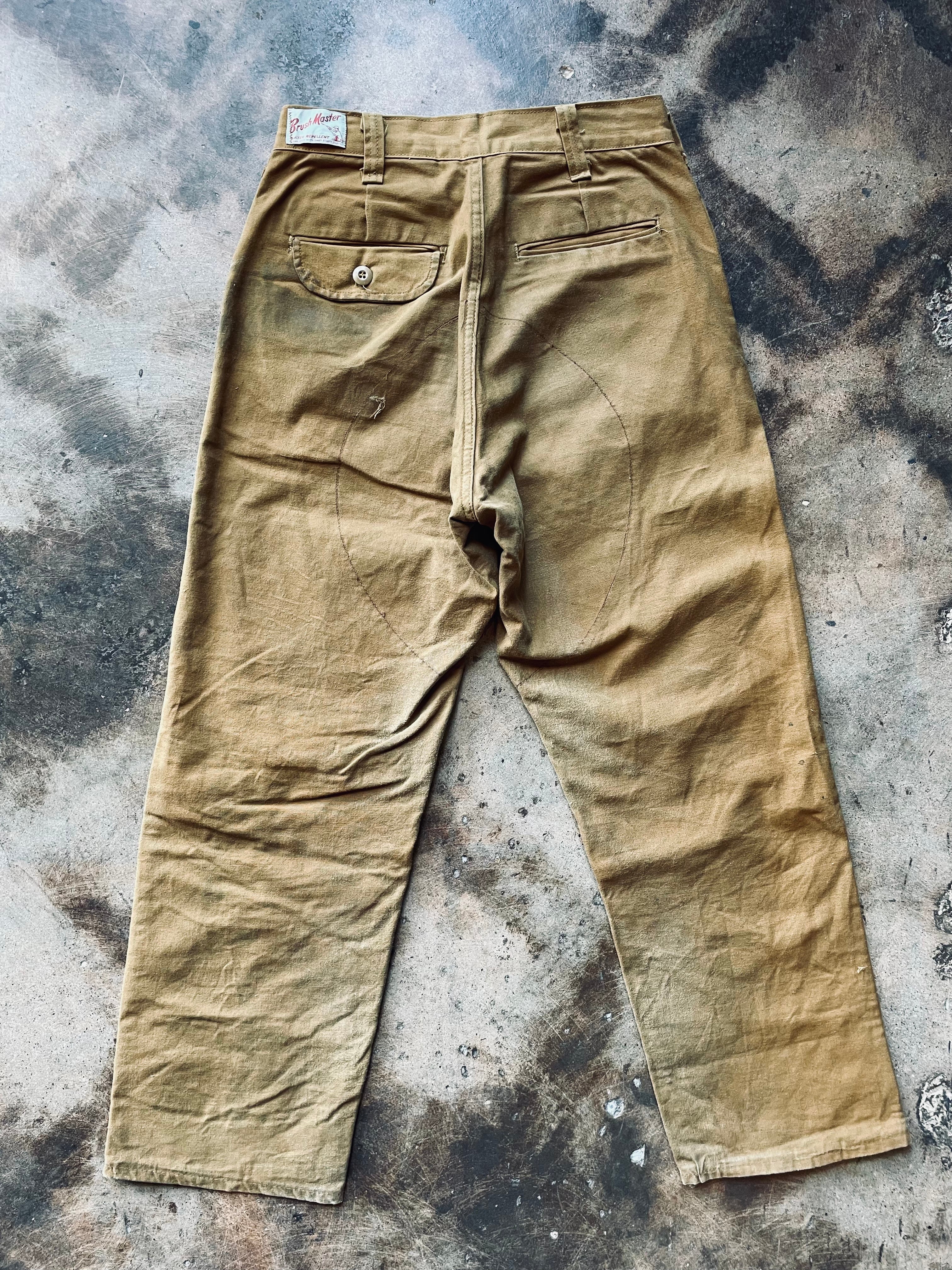 1960's Brush Master Canvas Hunting Trouser | 30R – Nylo Wool