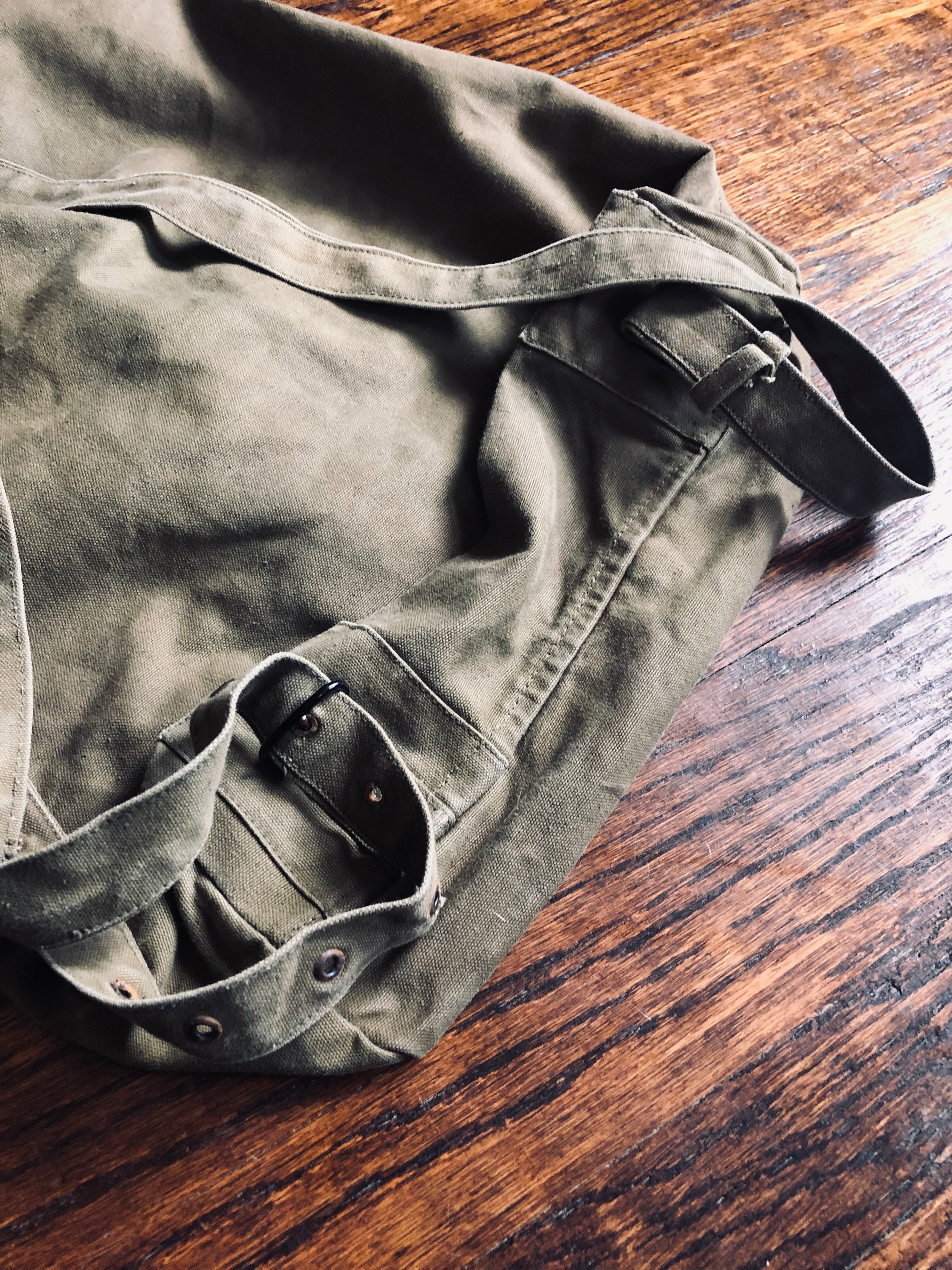 Vintage Military Duffle Backpack