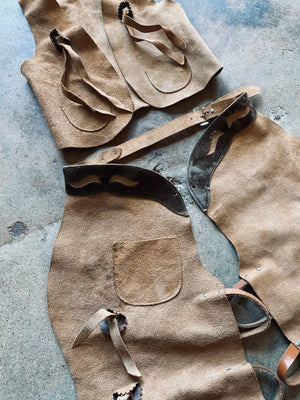 Vintage Kids Leather Cowboy Outfit | Kids 8