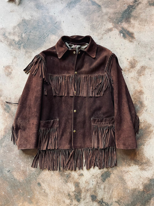 1970’s Western Suede Fringe Jacket | Large