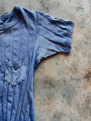 1930s Green Star Wide Ribbed Pocket Tee