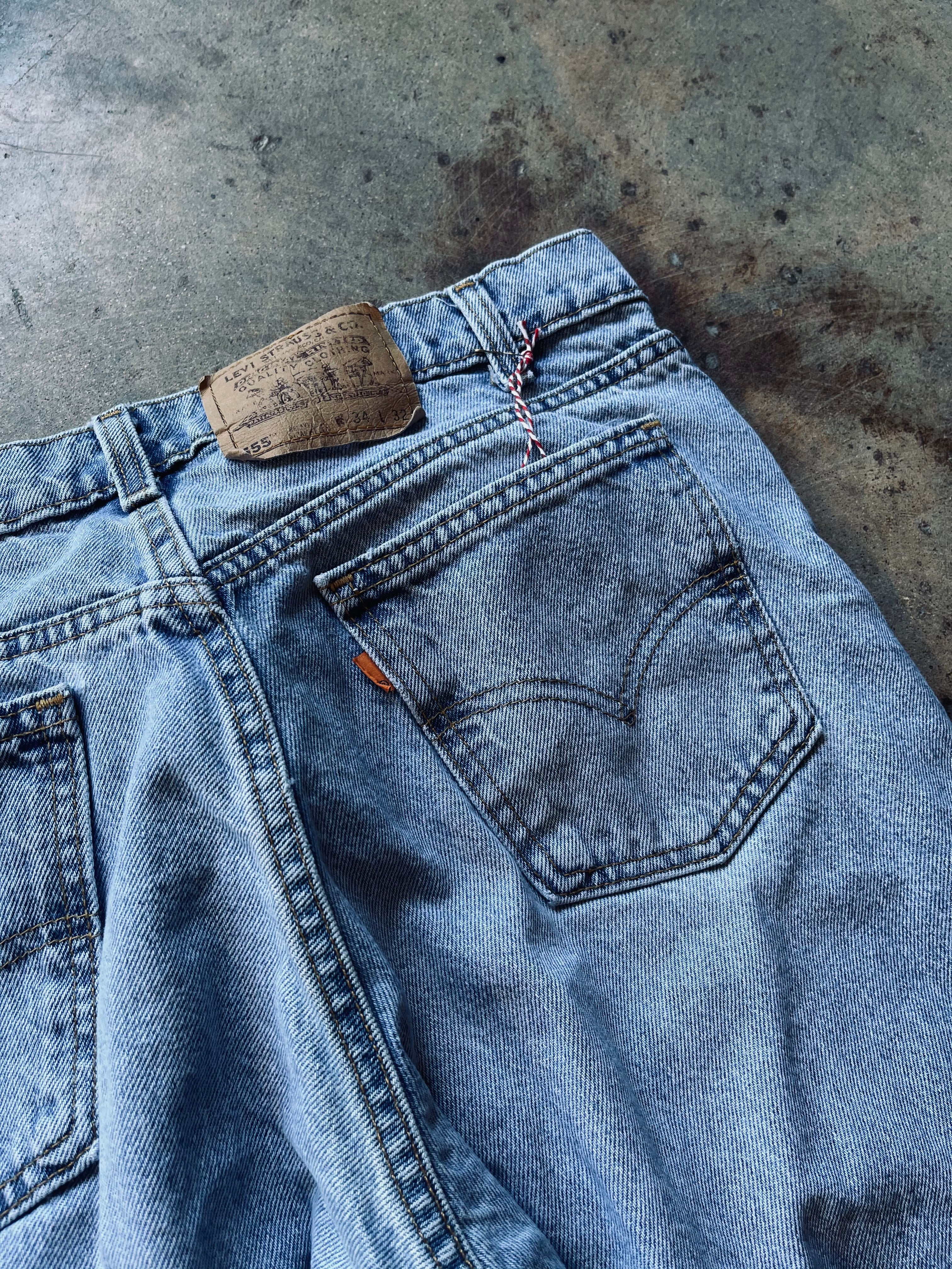 1980s Levi’s 505 Orange Tab Denim | 34X32
