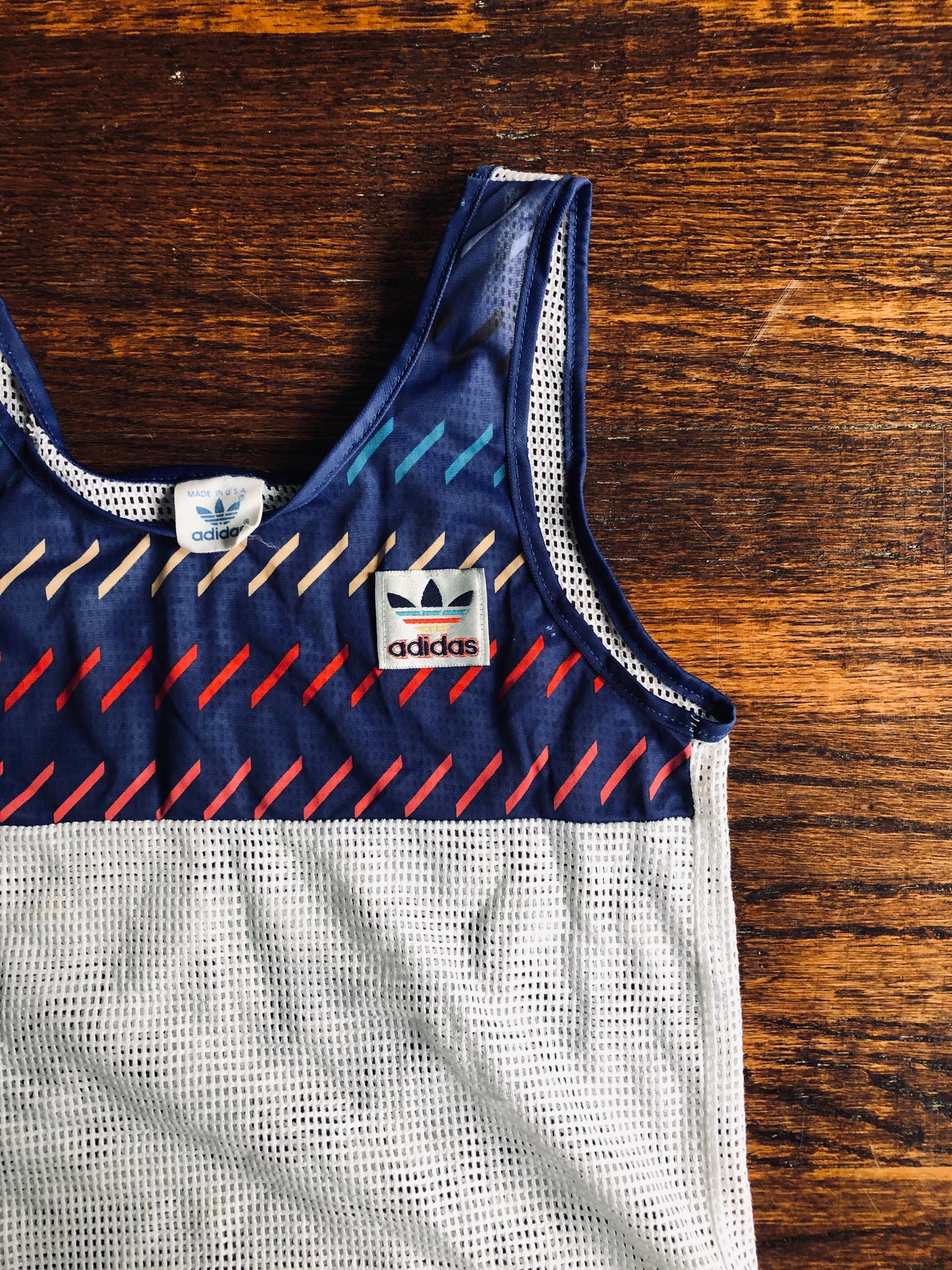 1980’s Kids Adidas Mesh Tank | Kids 8-10