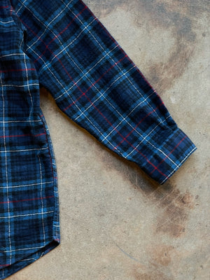 1980’s Pendleton Makenzie Blue Tartan Shirt | Small
