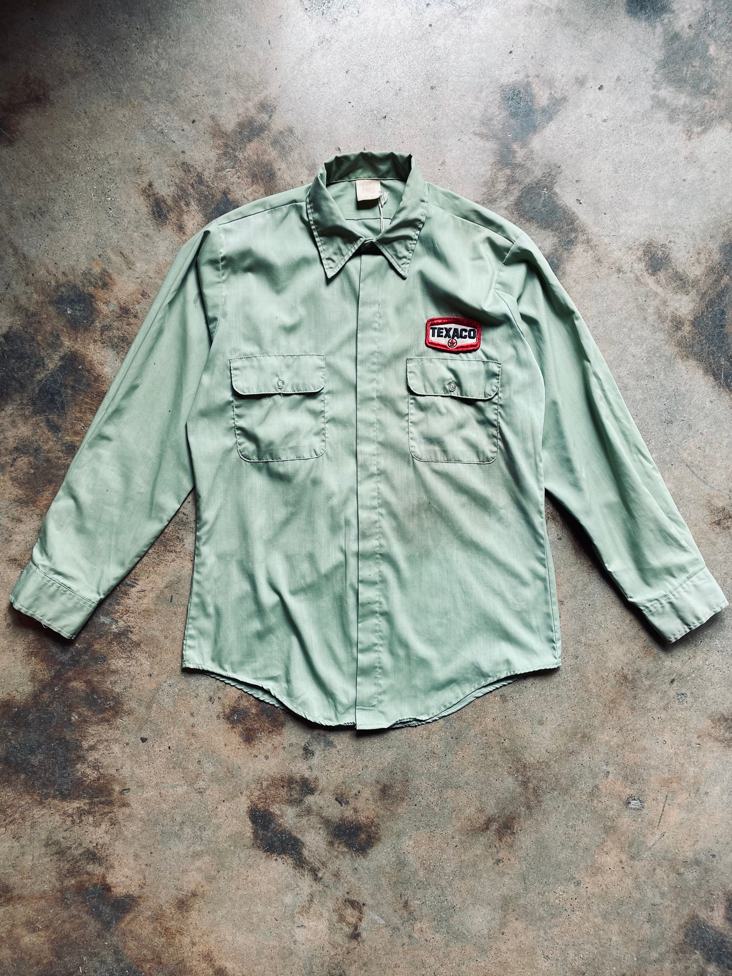 1960's Lion Brand Texaco Uniform Shirt | Medium – Nylo Wool