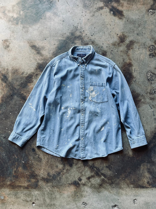 Vintage John Ashford Denim Artist Shirt | X-Large