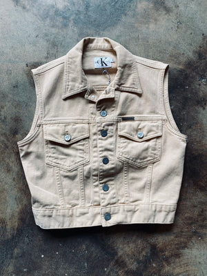 1980s Calvin Klein Jeans Vest & Shorts Set