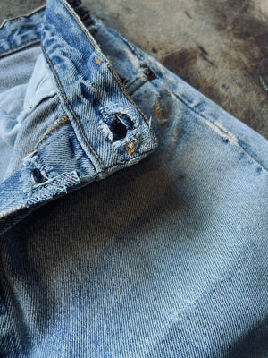 1980s Levi’s 501 Thrashed & Mended | 33X34
