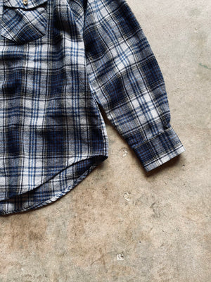 1970s Sears Flannel Work Shirt | Medium