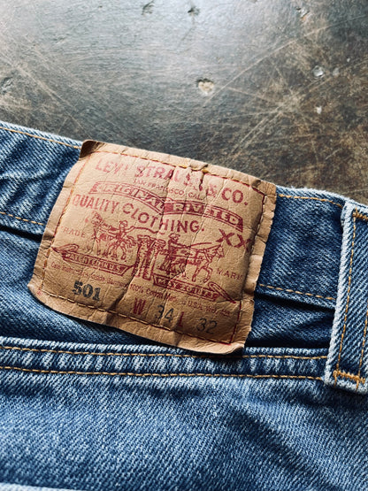 1980’s Levi’s 501 Button Fly Denim | 32X32