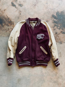 1960s Lasley Knitting Co. Letterman Jacket | Large