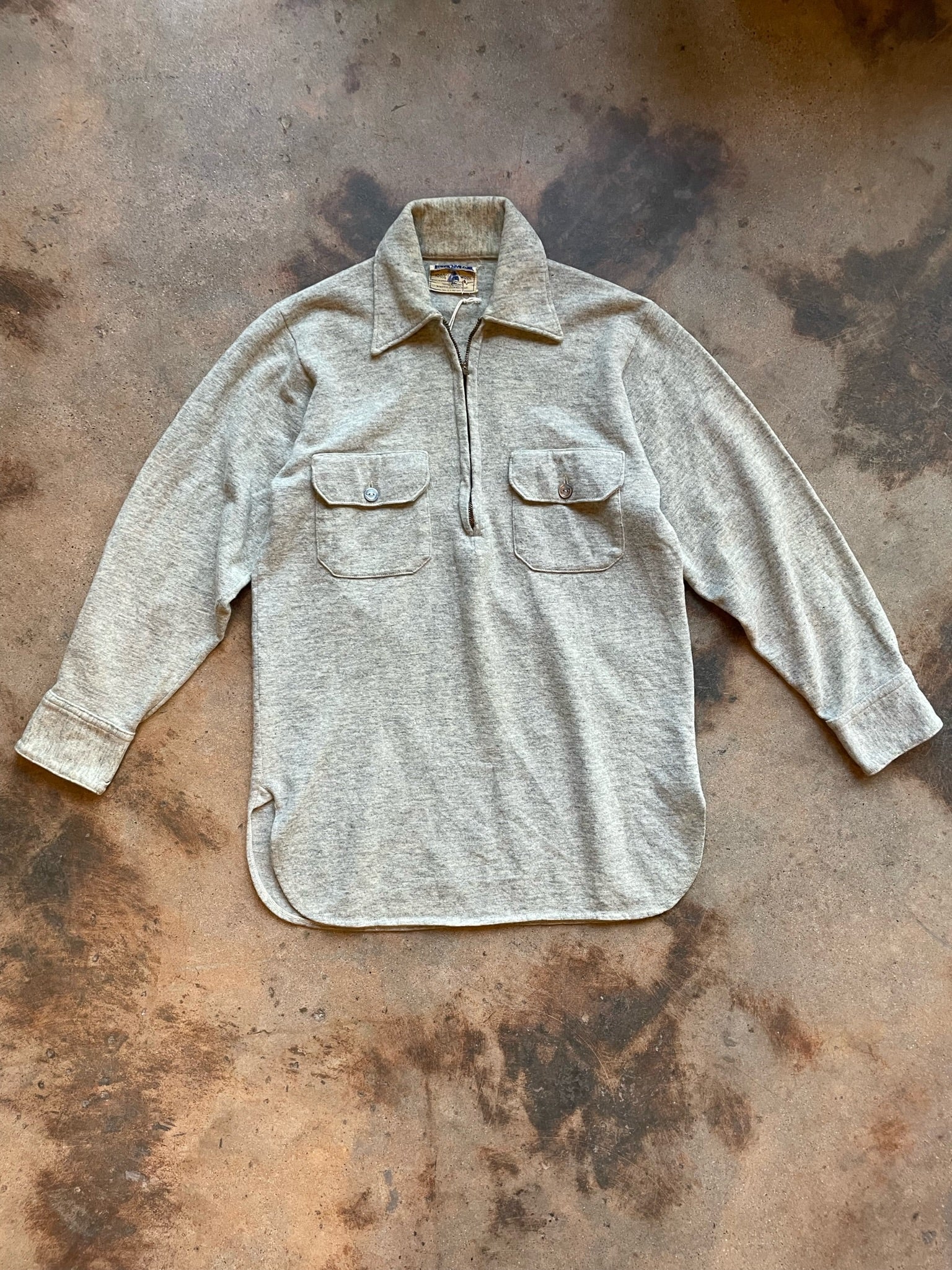 1950’s The Spinnaker Half Zip Shirt | Small