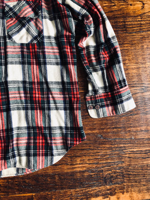 1970’s Wool Plaid Shirt | Medium