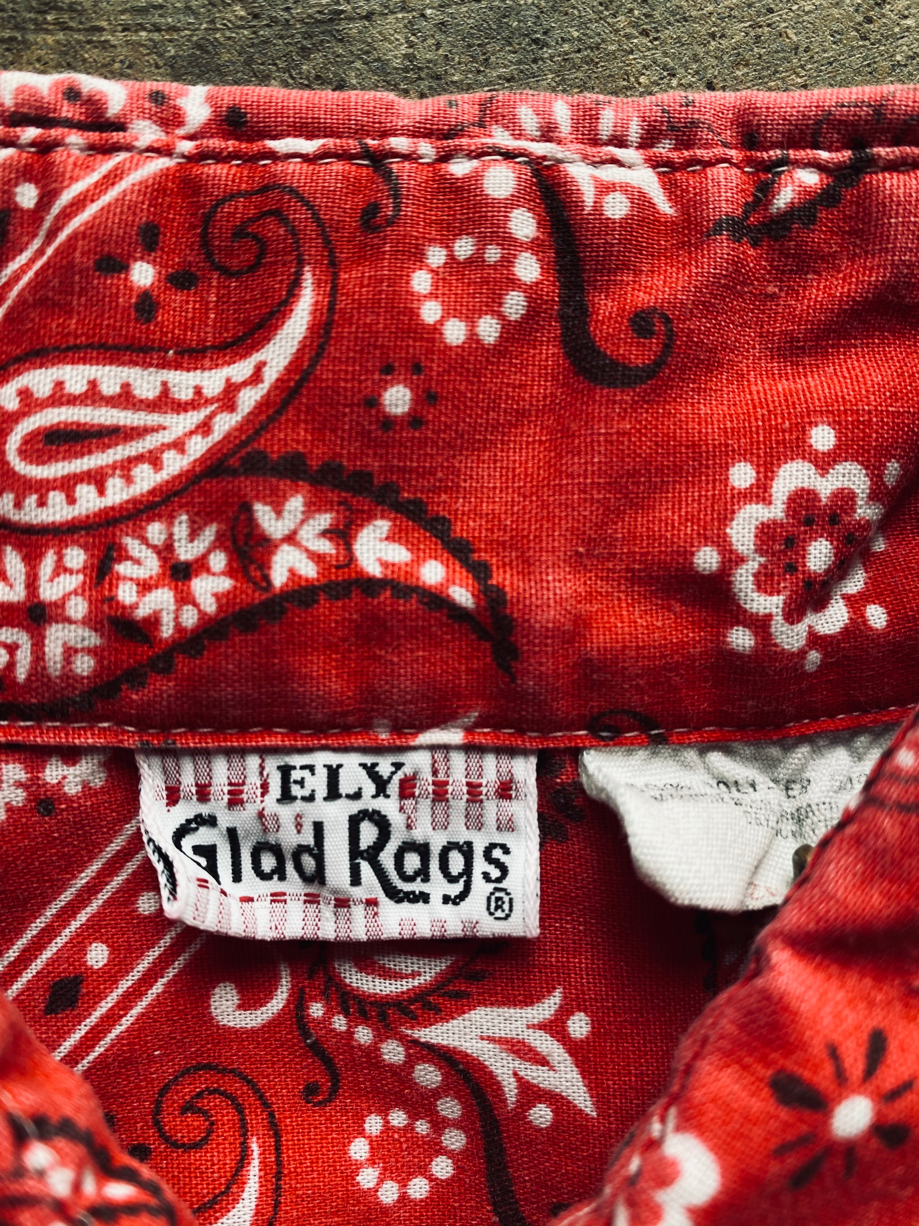 1970s Ely Glad Rags Bandana Blouse