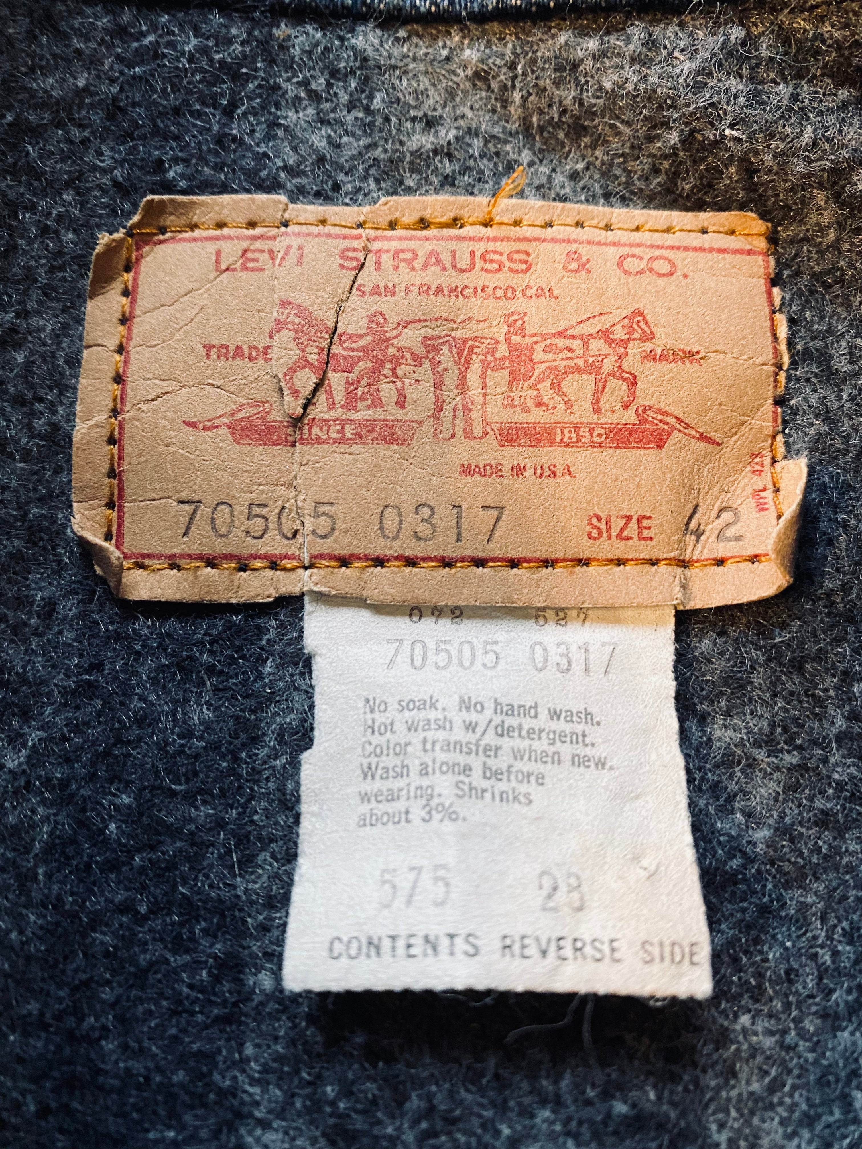 1980s/90s Levi’s Type-III Blanket Lined | 42