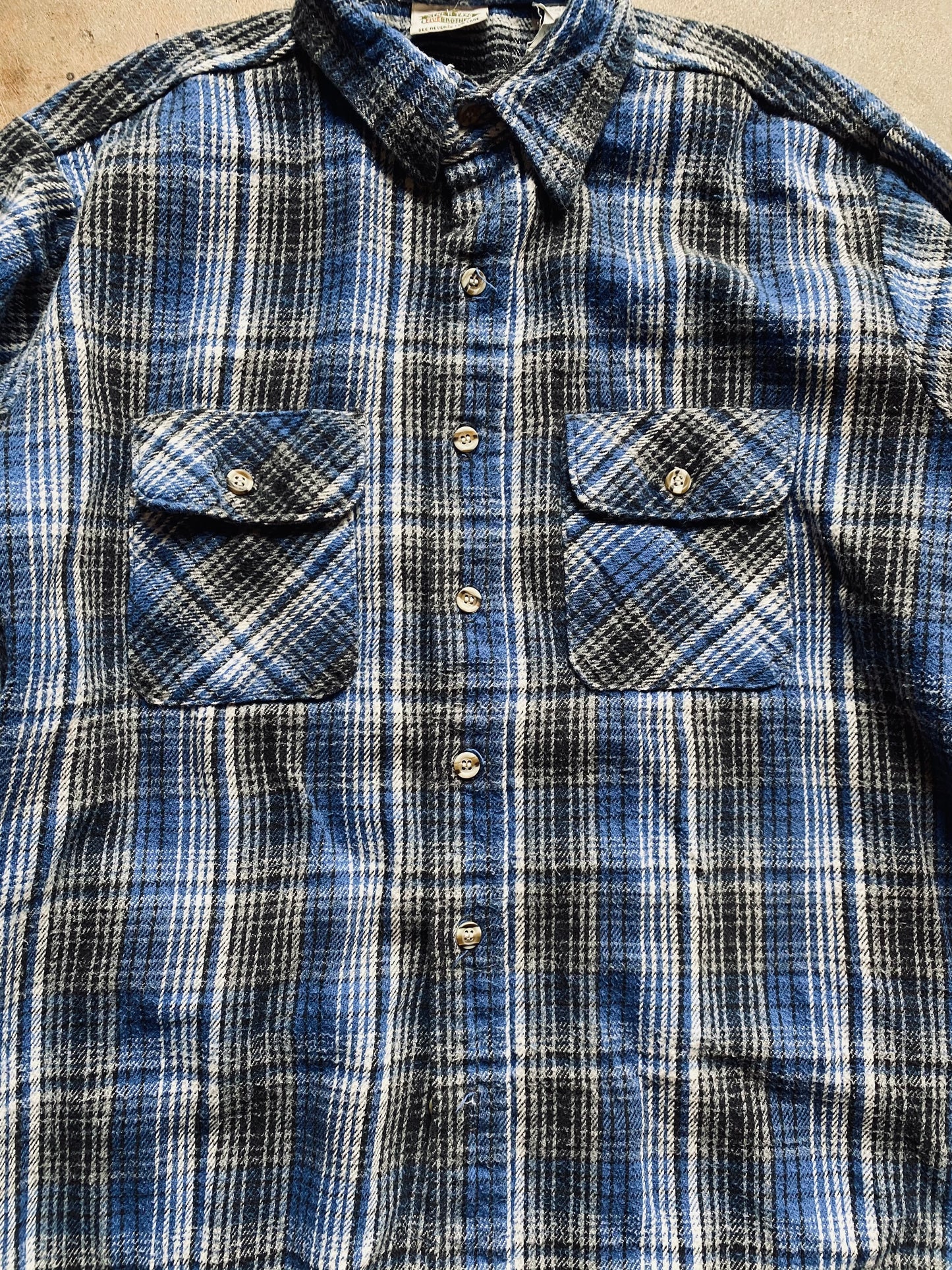 Vintage Five Brothers Flannel Shirt | Large