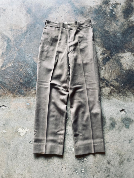 1950s Flat Front Slacks | 31R