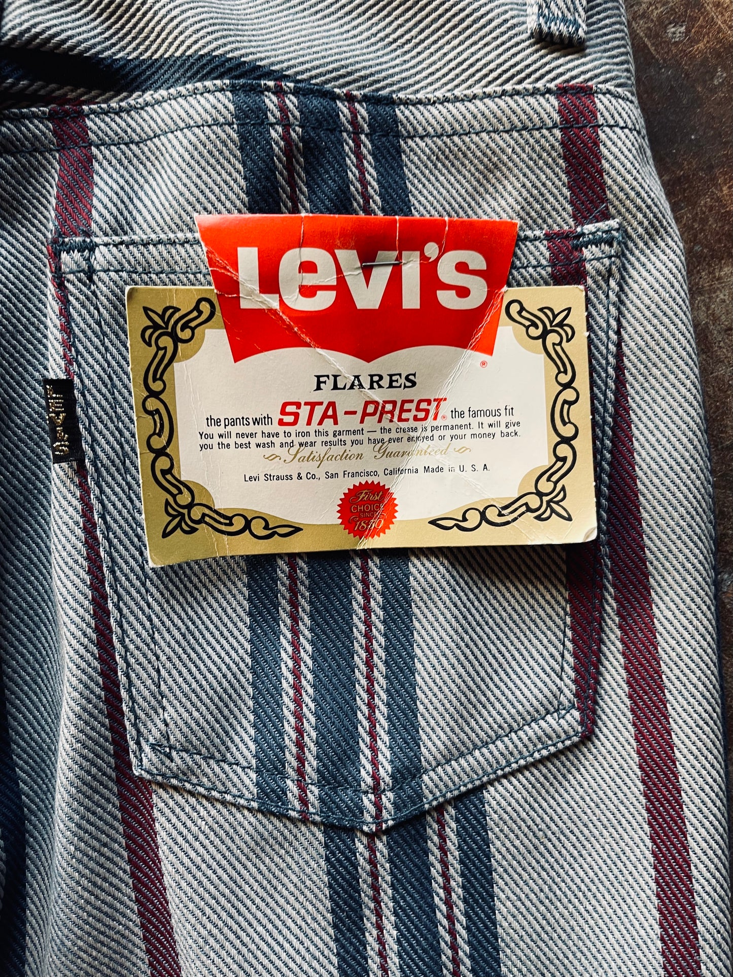 1970’s Levi’s Big E Slim Flare Sta-Prest Trouser | Kids 12