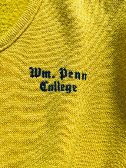 1980’s William Penn College V-Neck Sweatshirt | Medium