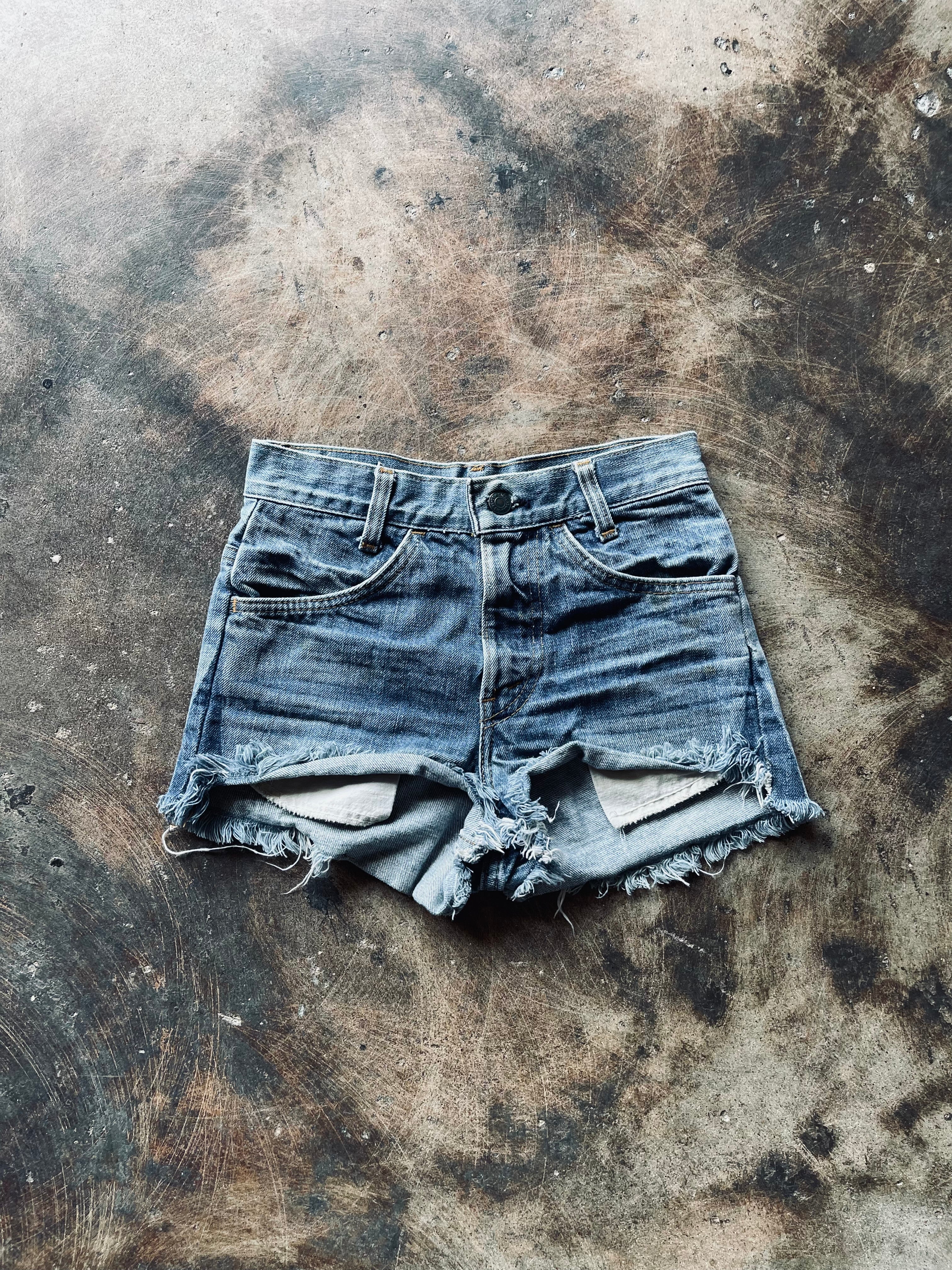 1970’s Levi’s Orange Tab Cut Off Denim Big E | 25