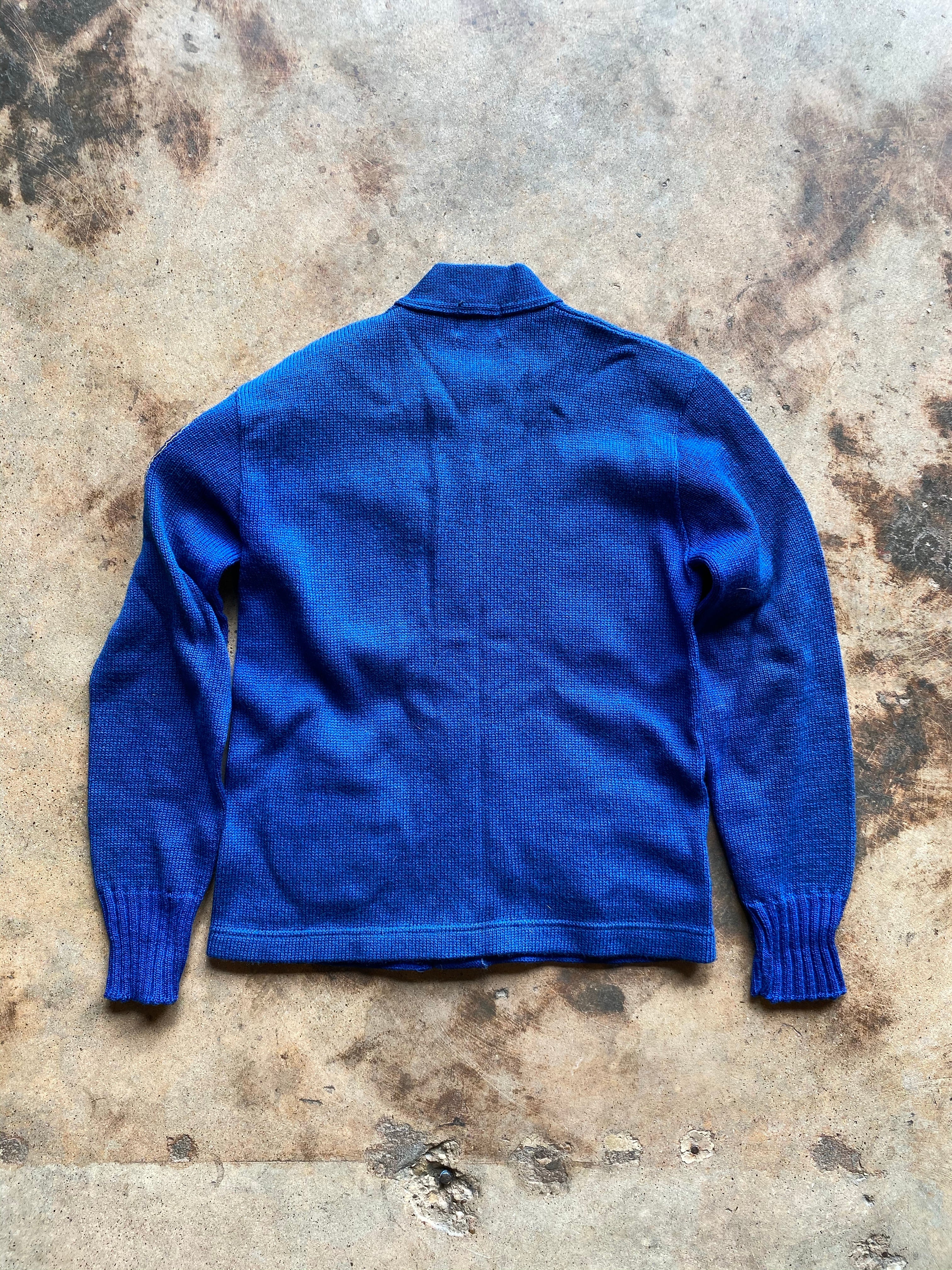 Vintage All Wool Sporting Goods Varsity Cardigan